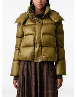 Patrizia Pepe Hooded Padded Jacket - Green