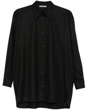 Dusan Long-Sleeve Buttoned Shirt - Black