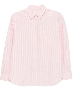 MAISON 123 Thomas Striped-Pattern Shirt - Pink