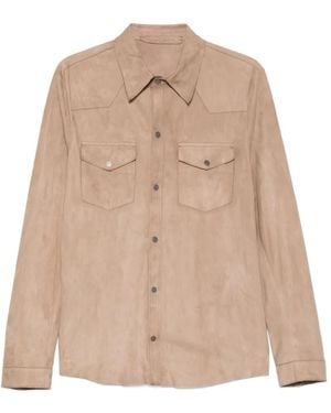 Salvatore Santoro Flap-Pocket Shirt - Natural
