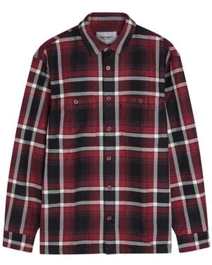 Carhartt Plaid Patch-Pocket Shirt - Red