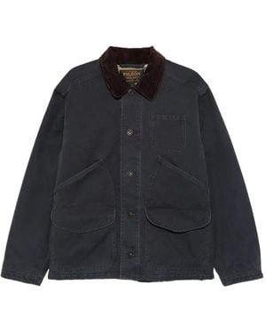 Filson Corduroy-Collar Canvas Jacket - Black