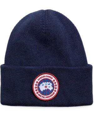 Canada Goose Bonnet Arctic À Patch Logo - Bleu