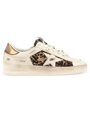 Golden Goose Stardan Sneakers Mit Leoparden-Print - Natur