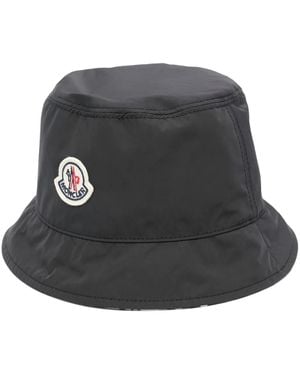 Moncler リバーシブル バケットハット - ブラック