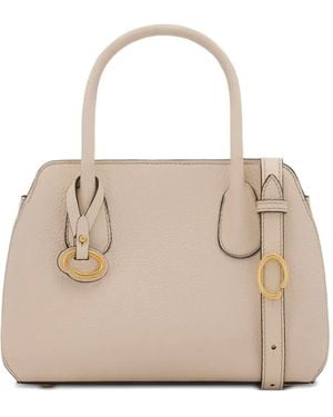 Oscar de la Renta ストラクチャード ハンドル バッグ - ナチュラル