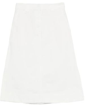 MHL by Margaret Howell A-Line Midi Skirt - White