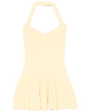 retroféte Laurenza Halterneck Mini Dress - White
