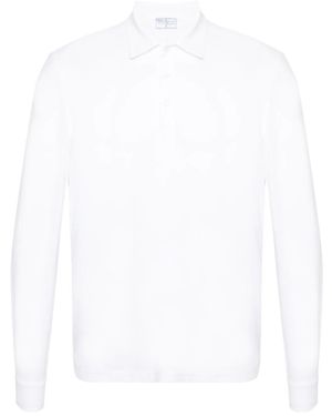 Fedeli Alby Long-Sleeve Polo Shirt - White