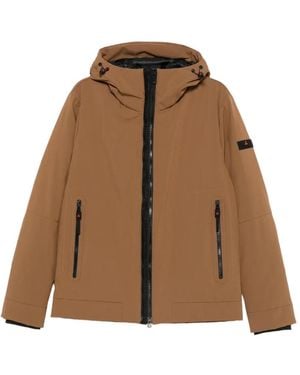 Peuterey Hooded Zip-Up Jacket - Brown