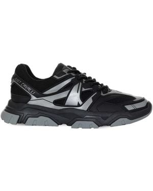 Just Cavalli Panelled Trainers - Black