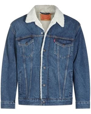 Levi's Sherpa-Collar Denim Jacket - Blue