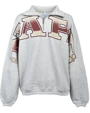 Martine Rose Pullover Mit Grafischem Print - Grau
