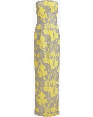 16Arlington Frasia Floral Maxi Dress - Yellow
