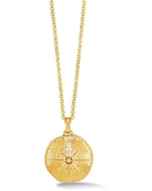 Dower & Hall True North Locket Necklace - Metallic