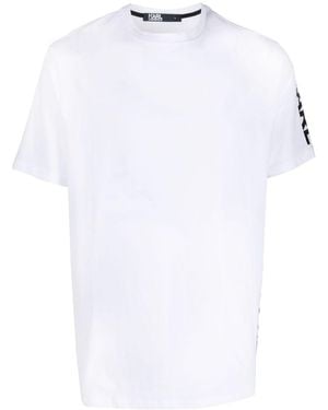 Karl Lagerfeld T-Shirt Mit Logo-Print - Weiß