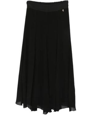 PHILIA LOFT Pleated Midi Skirt - Black