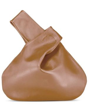 MARY SMALLWOOD Nexus Leather Tote Bag - Brown