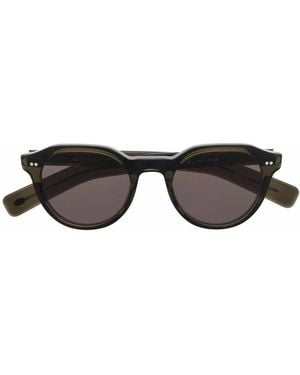 Eyevan 7285 Lubine Round-Frame Sunglasses - Black