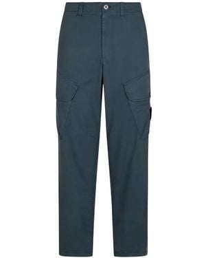 Stone Island Garment-Dyed Cargo Pants - Blue