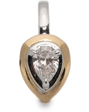 Rainbow K Diamond Earrings - Metallic