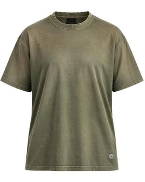 Antik Denim T-Shirt Phil À Patch Logo Et Effet Délavé - Green