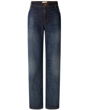 Sessun Vega Faded-Effect Jeans - Blue