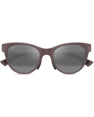Maui Jim Hulahe Oval-Frame Sunglasses - Grey