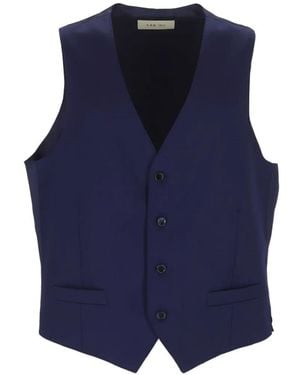 L.B.M. 1911 Button-Up Waistcoat - Blue