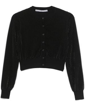 Alexander Wang Cardigan Con Borchie - Nero