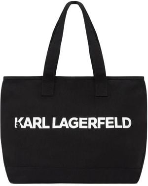 Karl Lagerfeld Large K/Essential Tote Bag - Black