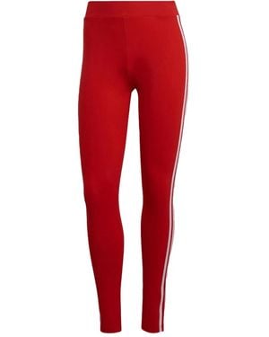 adidas 3-Stripes Leggings - Red