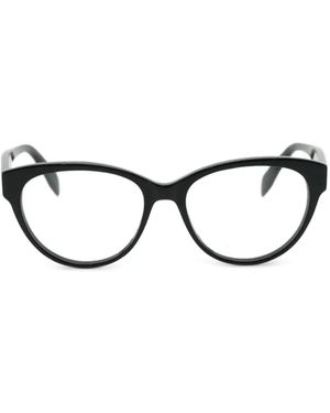 McQueen Cat-Eye-Brille - Schwarz