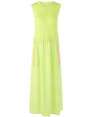 Marc Cain Drawstring-Waist Sleeveless Midi Dress - Green
