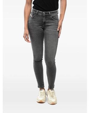 DIESEL 2017 Slandy Super-Skinny Jeans - Black