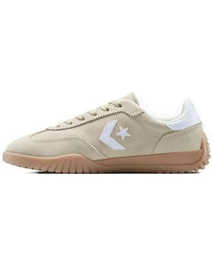 Converse Logo-Detail Suede Trainers - White