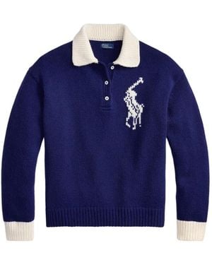 Polo Ralph Lauren Big Pony Pullover - Blau