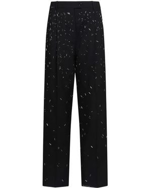 Marni アブストラクトパターン パンツ - ブラック