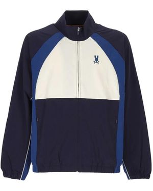Psycho Bunny Colour-Block Logo-Embroidered Jacket - Blue