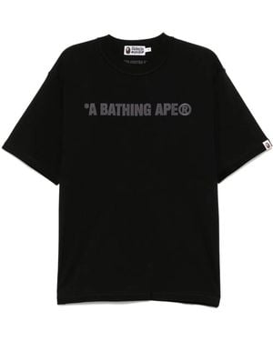 A Bathing Ape ロゴ Tシャツ - ブラック