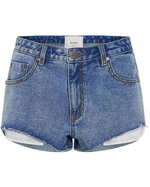 One Teaspoon Outlaws Denim Shorts - Blue