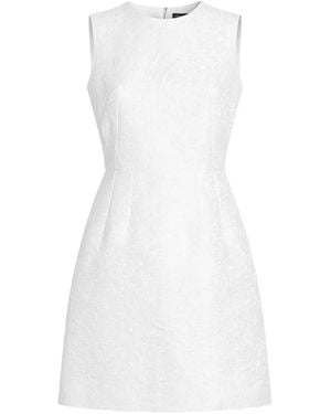 Dolce & Gabbana Short Brocade Dress - White