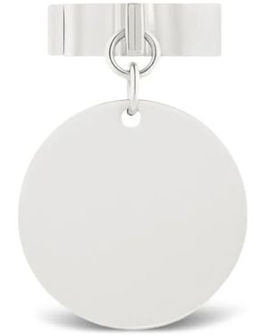 Courreges Anillo Folded Confett bañado en plata - Blanco