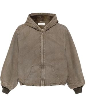 6397 Hooded Zip Jacket - Brown