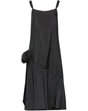Maison Margiela Bow-Detail Strap Midi Dress - Black
