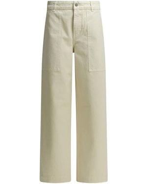 Moncler Patch-Pocket Jeans - White