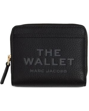 Marc Jacobs The Leather Mini Compact Wallet - Black