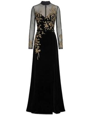 Saiid Kobeisy Embellishment Maxi Dress - Black