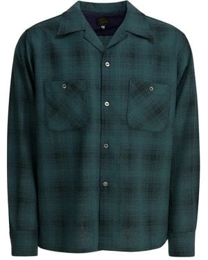 Needles One-Up Checked Chest-Pocket Shirt - Green