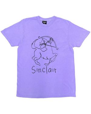 Sinclair T-Shirt Scribble À Manches Courtes - Violet